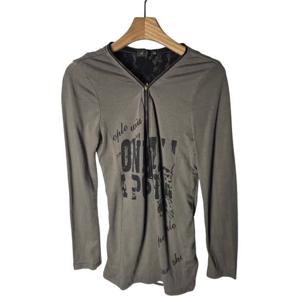 [M.K.R] 엠케이알 레이스 백슬릿 집업 롱슬리브