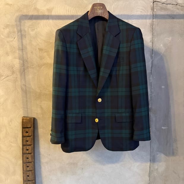 제이프레스 블랙와치 금장 블레이저 55~66