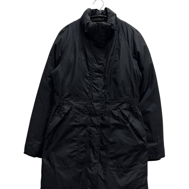 노스페이스 우먼스 하이벤트 구스다운 야상 패딩 자켓 블랙