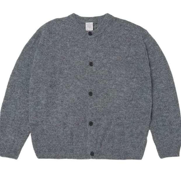[L] STU 라운드 넥 가디건 그레이