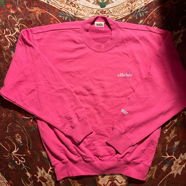 90’s  ellesse pink sweatshirt