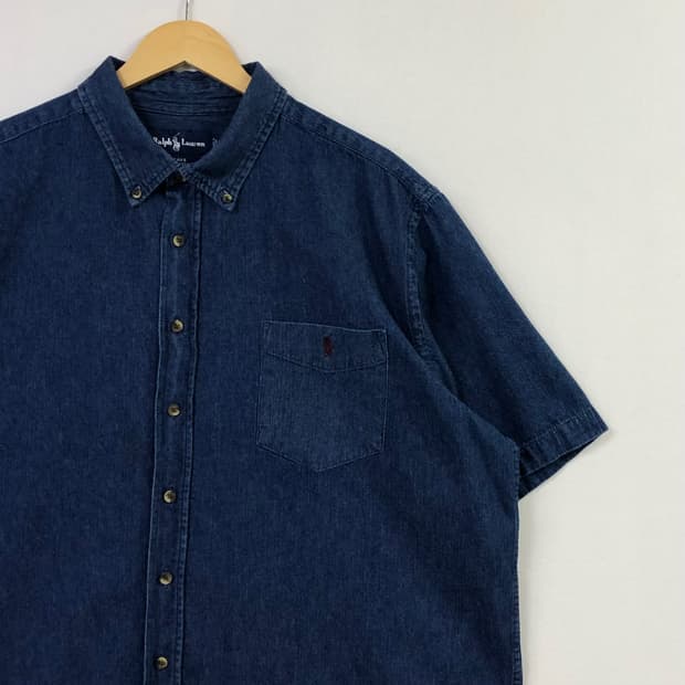 Xxl 폴로 데님 셔츠
