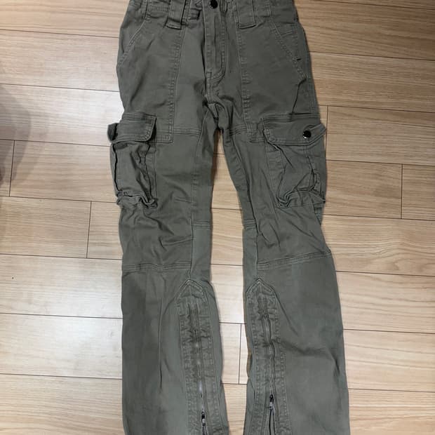 로우라이즈 카고바지 S