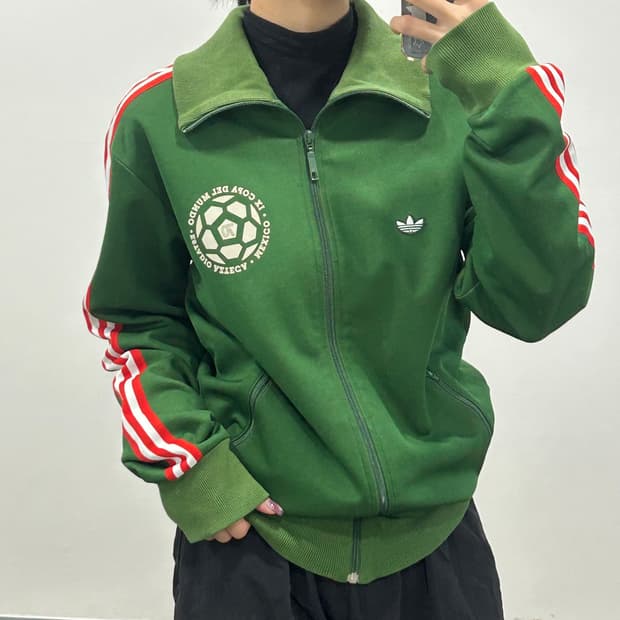 Adidas 아디다스 90‘s 멕시코 딥그린 져지