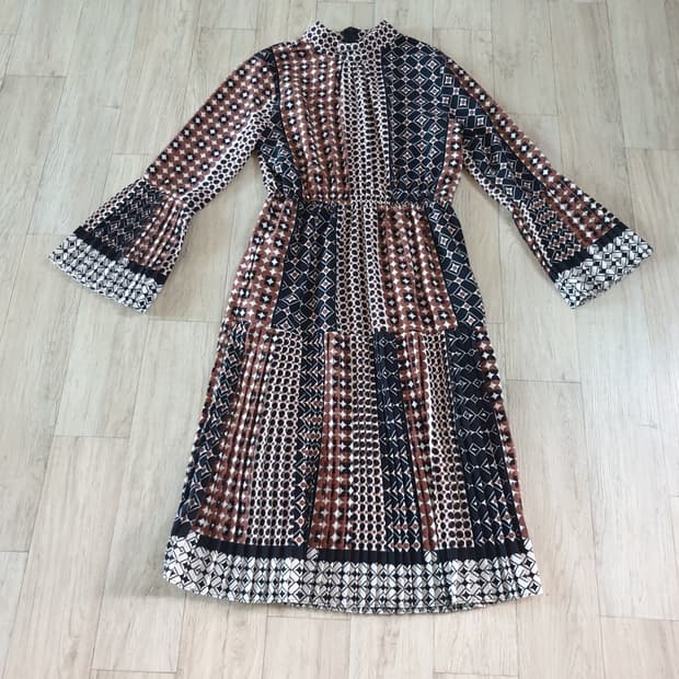 플리츠 롱 원피스