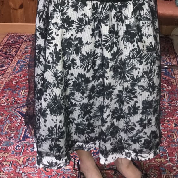 0017 -Black Bloom Mesh Sk