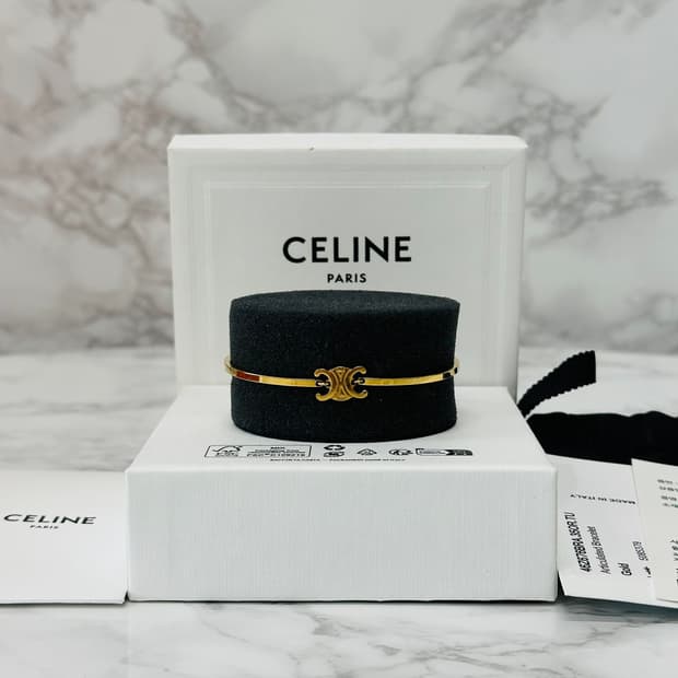 [풀구성] 셀린느 트리옹프 아티큘레이티드 골드 팔찌