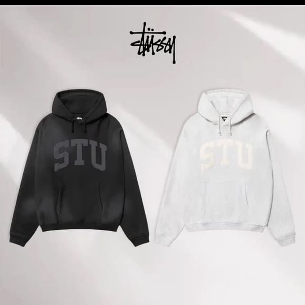 🔥[새상품/정품]🔥 스투시 아플리케 기모 후드티 남녀공용 2color