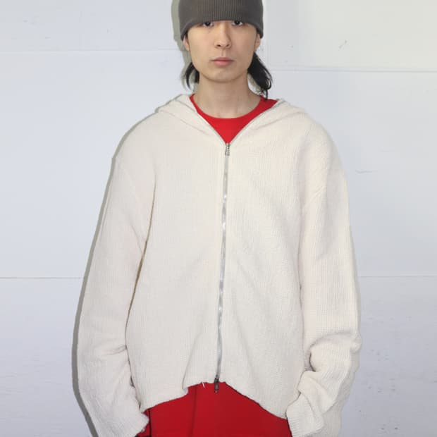 아워레가시 로우 와플 린넨 & 코튼 블렌드 후디