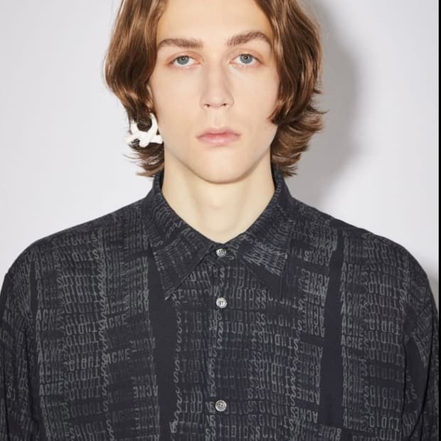 아크네 자카드 트윌 셔츠