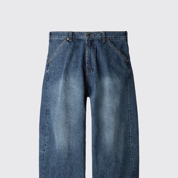 해칭룸 커브드진 워시드 블루 4사이즈