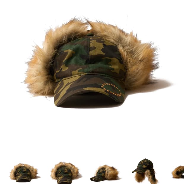 Afb 퍼 이어 트루퍼 햇 모자 카모그린