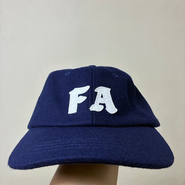 [FA]퍼킹어썸 FA로고 울 스트랩 캡 네이비