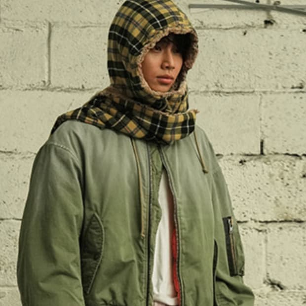 그레일즈 리버시블 후드 머플러