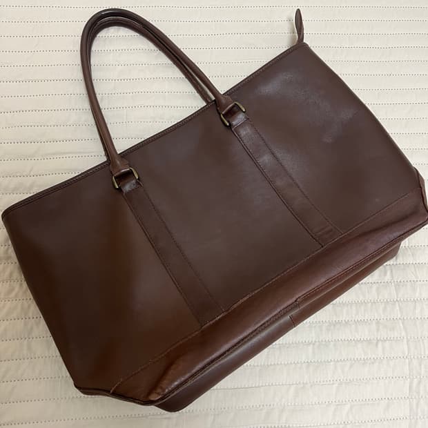 L.L.bean 엘엘빈 브라운 레더 토트백