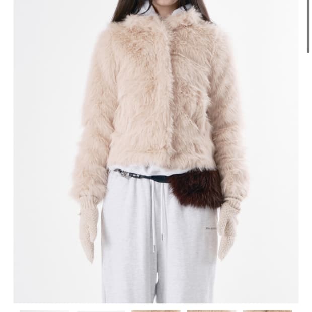 (구합니다)Wsc Hairy chain fur jacket 005