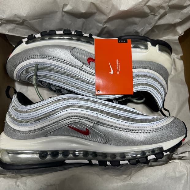 나이키 에어맥스97 OG 2022 실버불렛 255