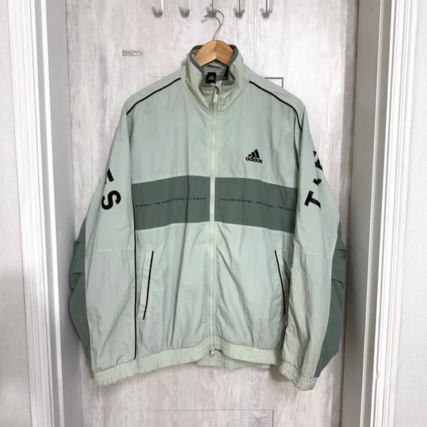 남성 M (100) / 아디다스 오버핏 우븐 바람막이 