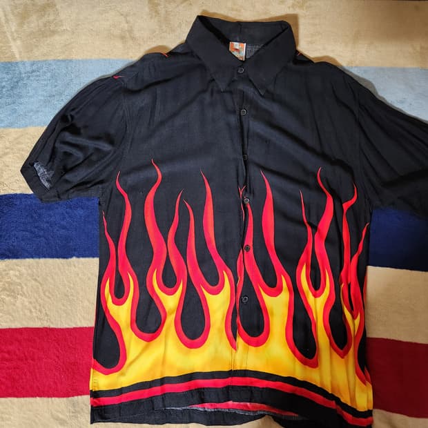 불꽃 flame 셔츠 L
