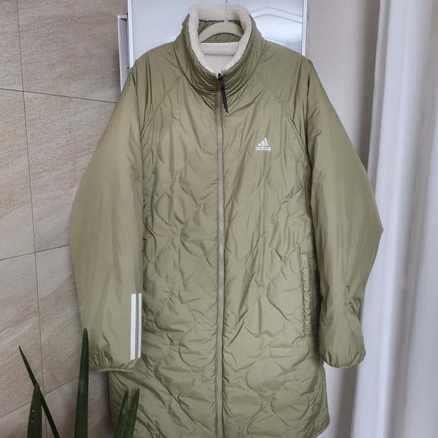 아디다스 양면 플리스 코트