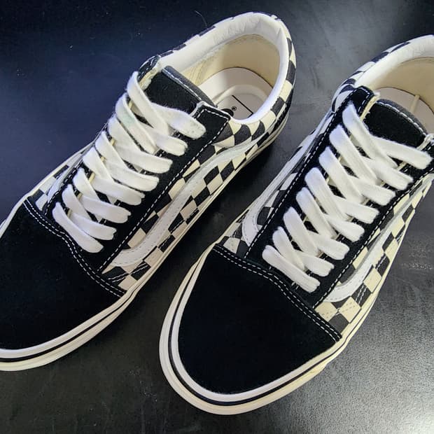 255 반스 올드스쿨 36 DX 에너하임 팩토리 블랙체크