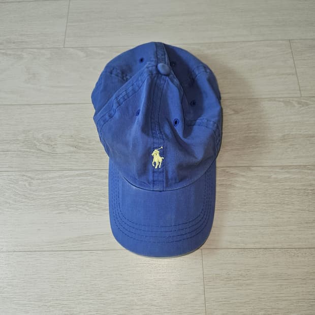 폴로 랄프로렌 블루옐로우 볼캡 모자 빈티지 F
