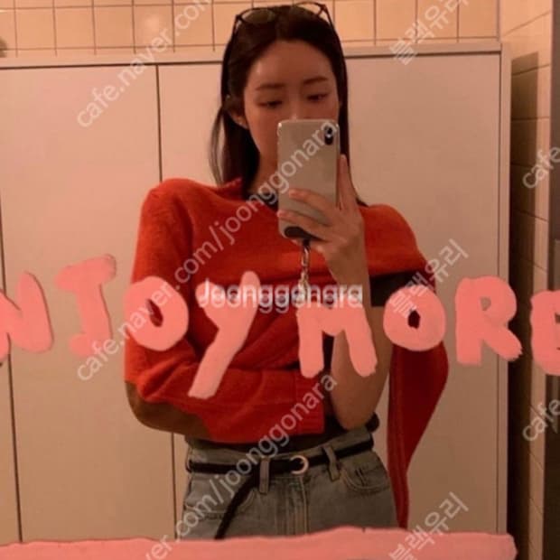 차정원 폴로 스웨이드 패치 울 캐시미어 스웨터 M새상품