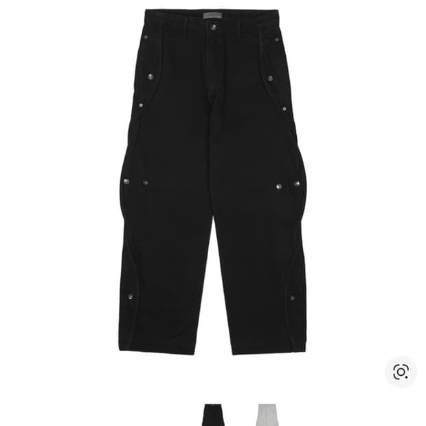 산산기어 코튼 웨이브 팬츠 블랙 2사이즈
