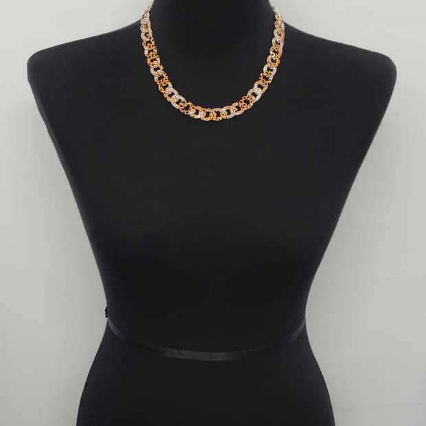 leopard necklace & bracelet