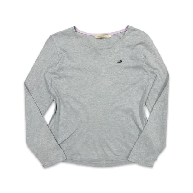 빈티지 크로커다일 그레이 긴팔티