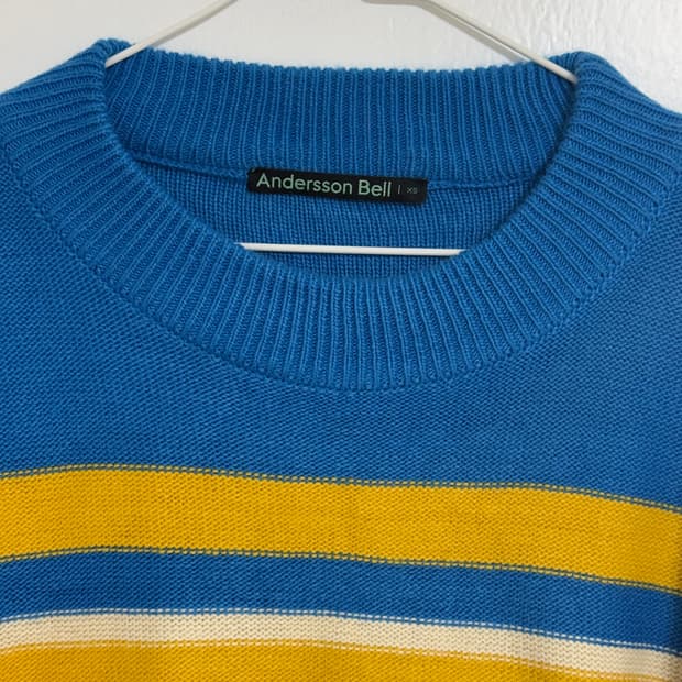 앤더슨벨 남녀공용 스트라이프 니트 XS