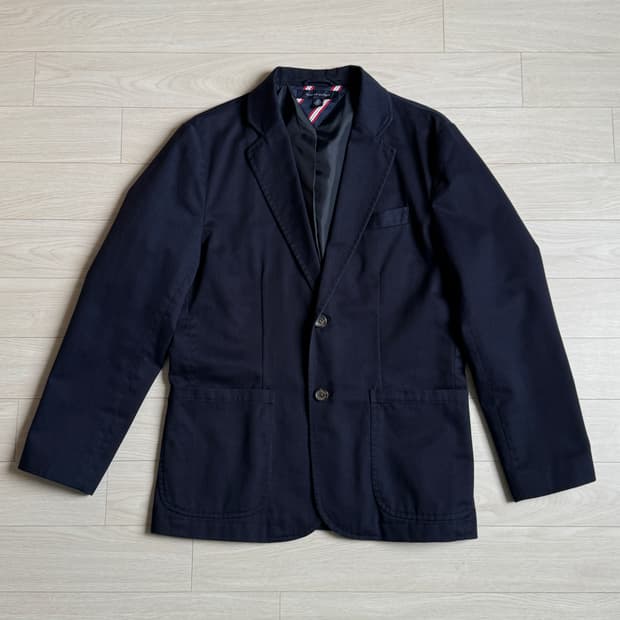 타미 힐피거 네이비 코튼 자켓 (블레이저)