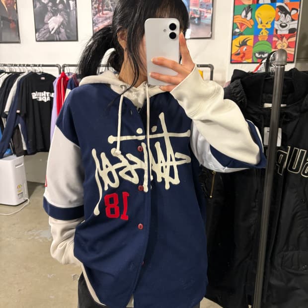 스투시 90‘s 베이스볼 져지