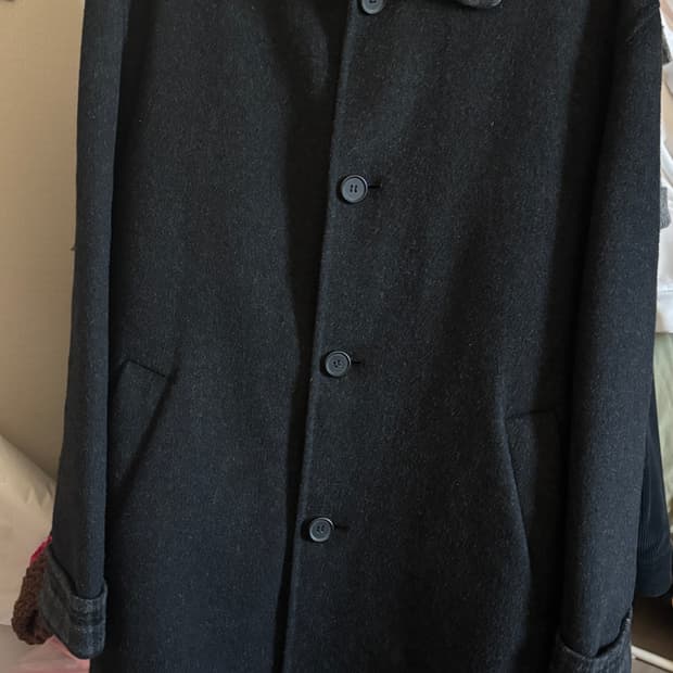 빈티지 체크 코트