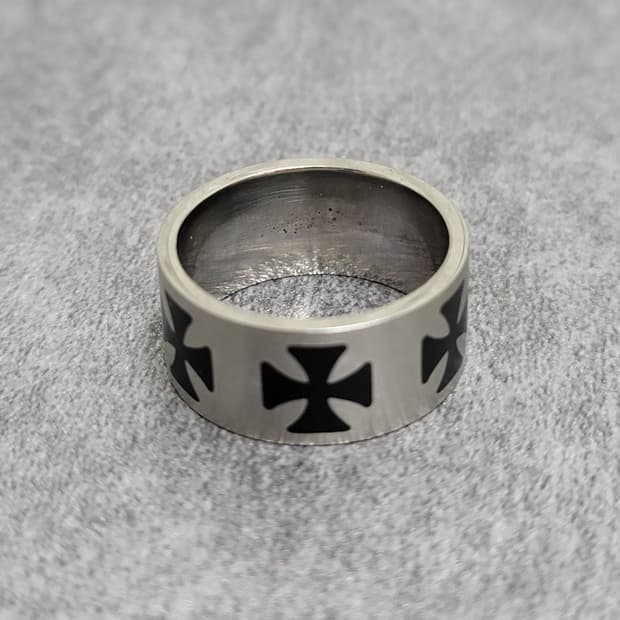 black cross ring