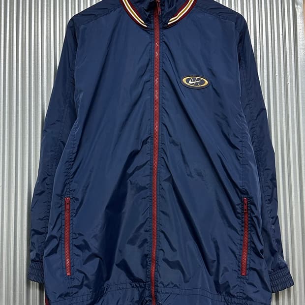 L사이즈 나이키(NIKE) 네이비 레드 포인트 윈드브레이커 자켓