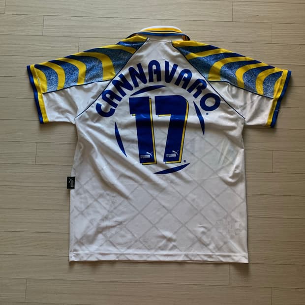 1995/97 푸마 파르마AC 홈 풋볼 셔츠 No.17 파비로 칸나바로