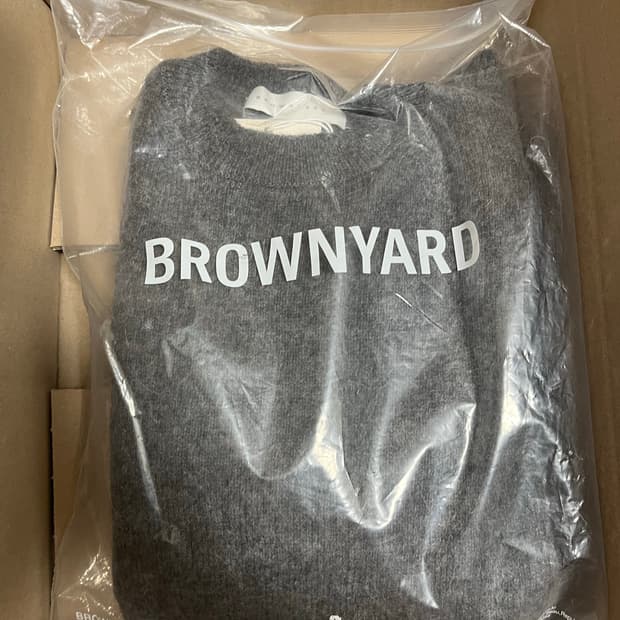 [3] 브라운야드 알파카 스웨터 차콜 새상품