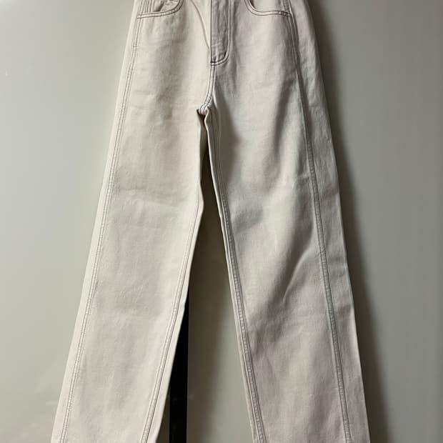 파사드패턴 클래식 데님 에크루