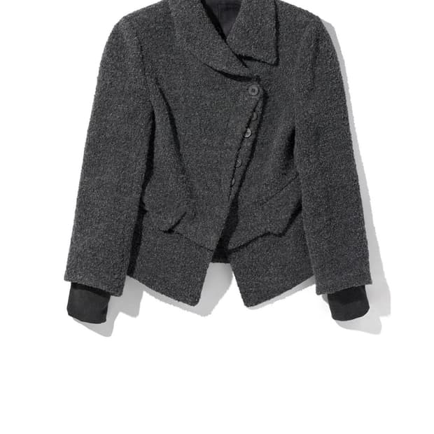 미스치프 Tilted wool blazer grey