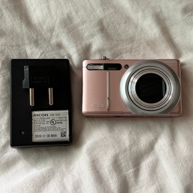 리코 CX5 핑크 빈티지 카메라