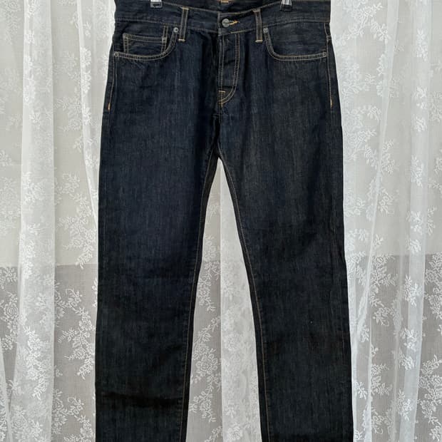 30) 칼하트 RACKET PANT 생지 데님 청바지