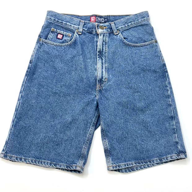 Chaps Ralph Lauren 90s 스톤 워시 데님 버뮤다 숏츠팬ㅊ