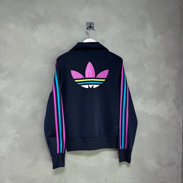 아디다스 파이어버드 백로고 져지 트랙탑 네이비