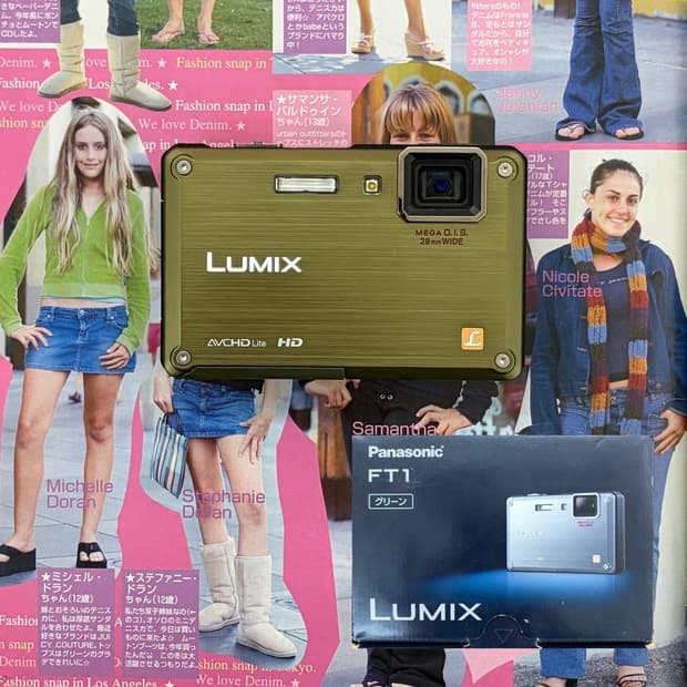 박스포함/작례📸파나소닉 Panasonic DMC-FT1 카키색