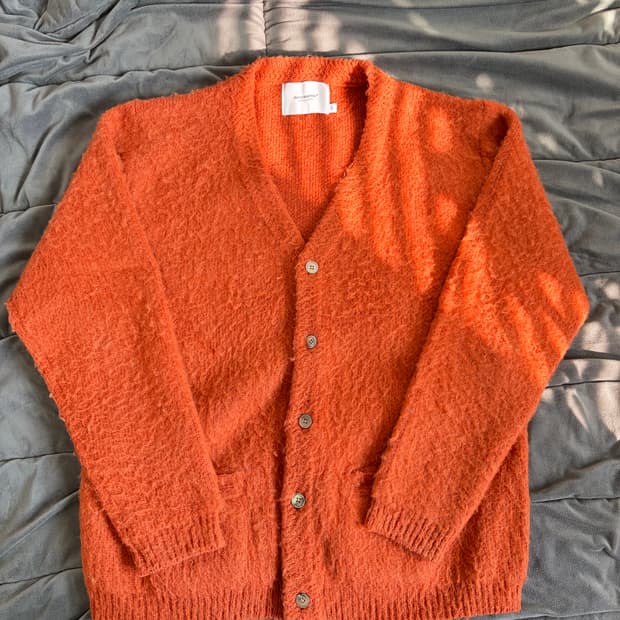 아웃스탠딩 모헤어 가디건 Brick