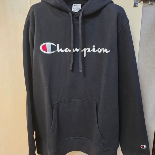 챔피온 검정 후드티 XXL