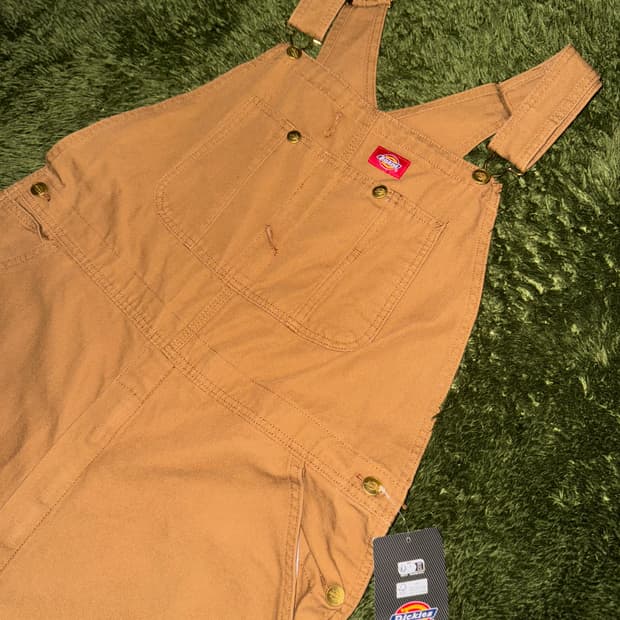 [36] 디키즈 덕 캔버스 헤비웨이트 오버롤 팬츠 브라운