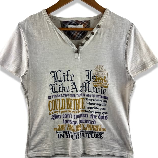 JPN Y2K 레터링 반팔티셔츠2874