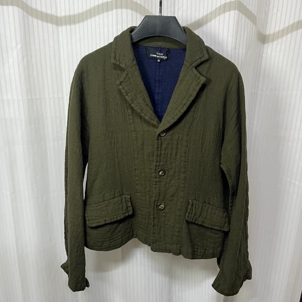 [M] 꼼데가르송 트리콧 축융 울 자켓 AD2008